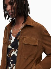 AllSaints Brown Cozza Jacket - Image 5 of 7