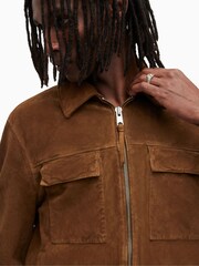 AllSaints Brown Cozza Jacket - Image 6 of 7