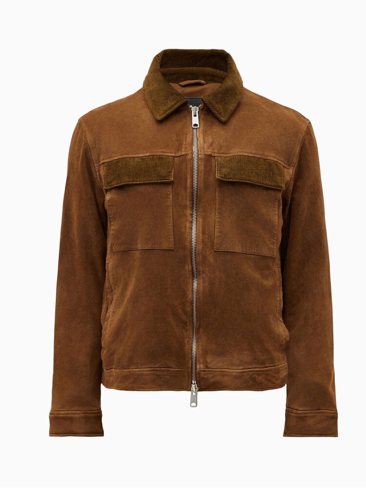 AllSaints Brown Cozza Jacket - Image 7 of 7