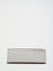 Lipsy Silver Envelope Clutch - Image 2 of 4