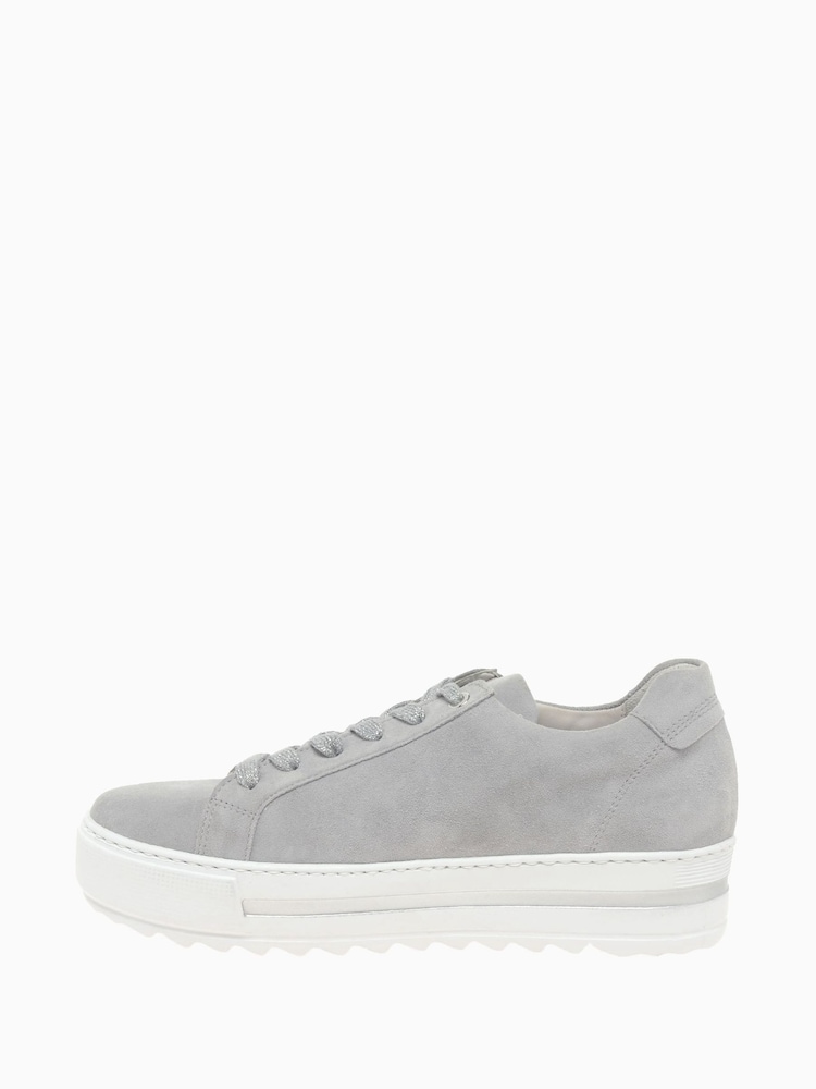 Gabor Wide Fit Heather Suede Trainers - Image 2 of 4