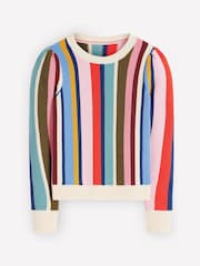 Cream/Streifen - Boden Stitch Detail Jumper - Bild 1 von 2