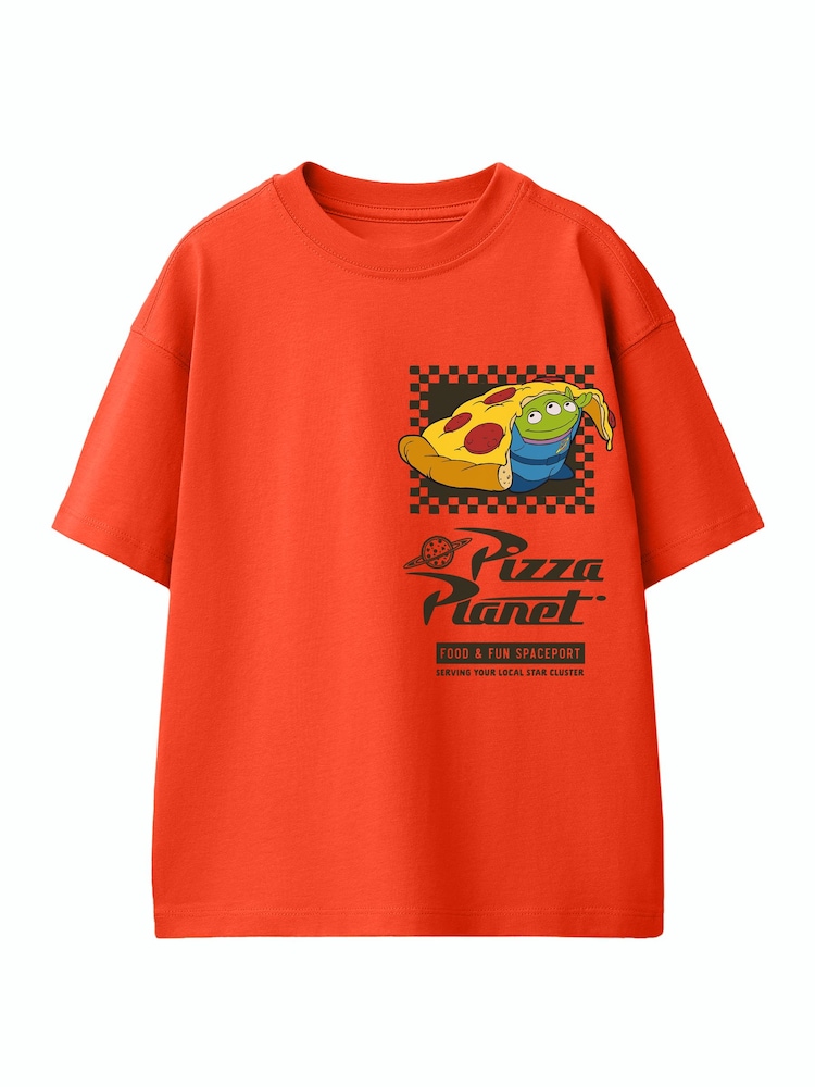 Rags & Rascals Orange Disney Toy Story Pizza Planet Alien T-Shirt - Image 1 of 3