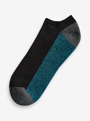 Black 5 Pack Cushioned Trainers Socks - Image 1 of 6