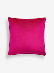 Fuchsia Pink 43 x 43cm Matte Velvet Cushion - Image 6 of 6