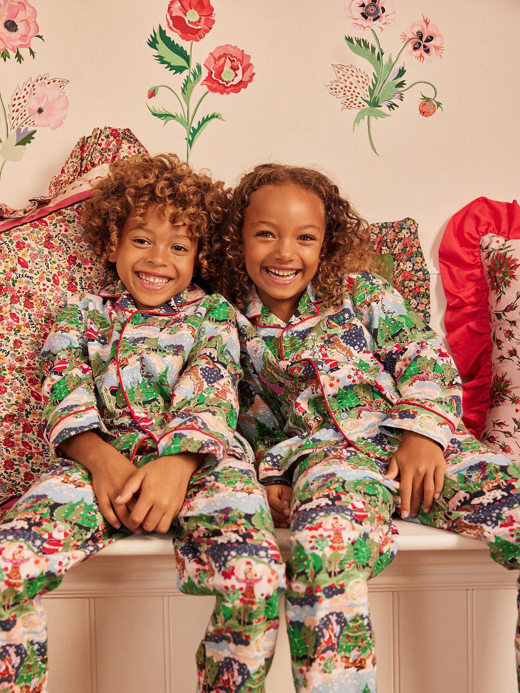 Buy Multi Cath Kidston Childrens Family Christmas Green 100 Cotton Pyjamas from Next South Africa