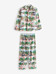 Multi Cath Kidston Childrens Family Christmas Green 100% Cotton Pyjamas - Image 10 of 12