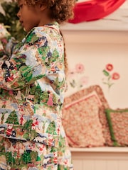 Multi Cath Kidston Childrens Family Christmas Green 100% Cotton Pyjamas - Image 4 of 12