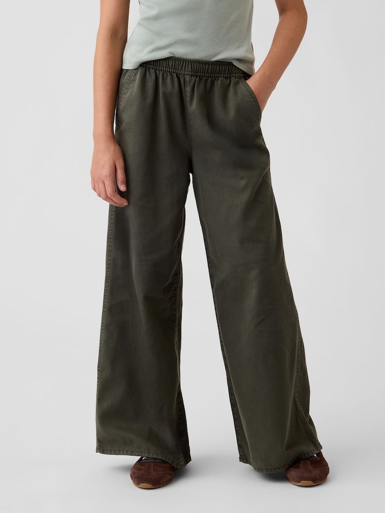 Gap Green Easy Wide-Leg Utility Trousers (4-13yrs) - Image 1 of 5
