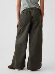 Gap Green Easy Wide-Leg Utility Trousers (4-13yrs) - Image 2 of 5