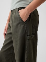 Gap Green Easy Wide-Leg Utility Trousers (4-13yrs) - Image 4 of 5