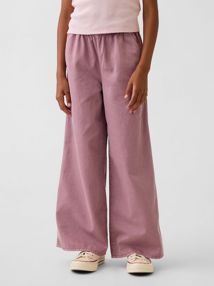 Gap Pink Easy Wide-Leg Utility Trousers (4-13yrs) - Image 1 of 5