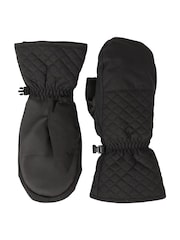 Mountain Warehouse Black Arctic Mist Womens Waterproof Ski Mittens - Image 1 of 5