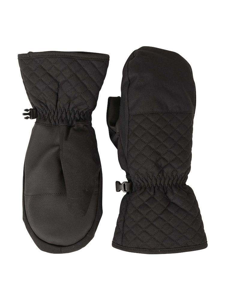 Mountain Warehouse Black Arctic Mist Womens Waterproof Ski Mittens - Image 1 of 5