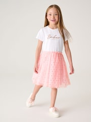 Baker by Ted Baker Glitter Mesh Mockable Dress - Image 1 of 9
