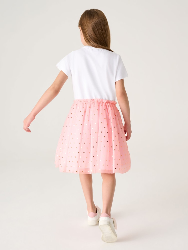 Baker by Ted Baker Glitter Mesh Mockable Dress - Image 2 of 9