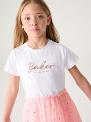 Baker by Ted Baker Glitter Mesh Mockable Dress - Image 3 of 9