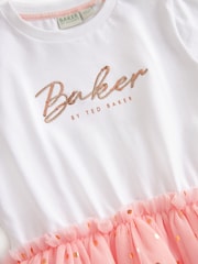 Baker by Ted Baker Glitter Mesh Mockable Dress - Image 8 of 9