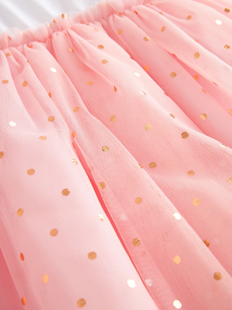 Baker by Ted Baker Glitter Mesh Mockable Dress - Image 9 of 9