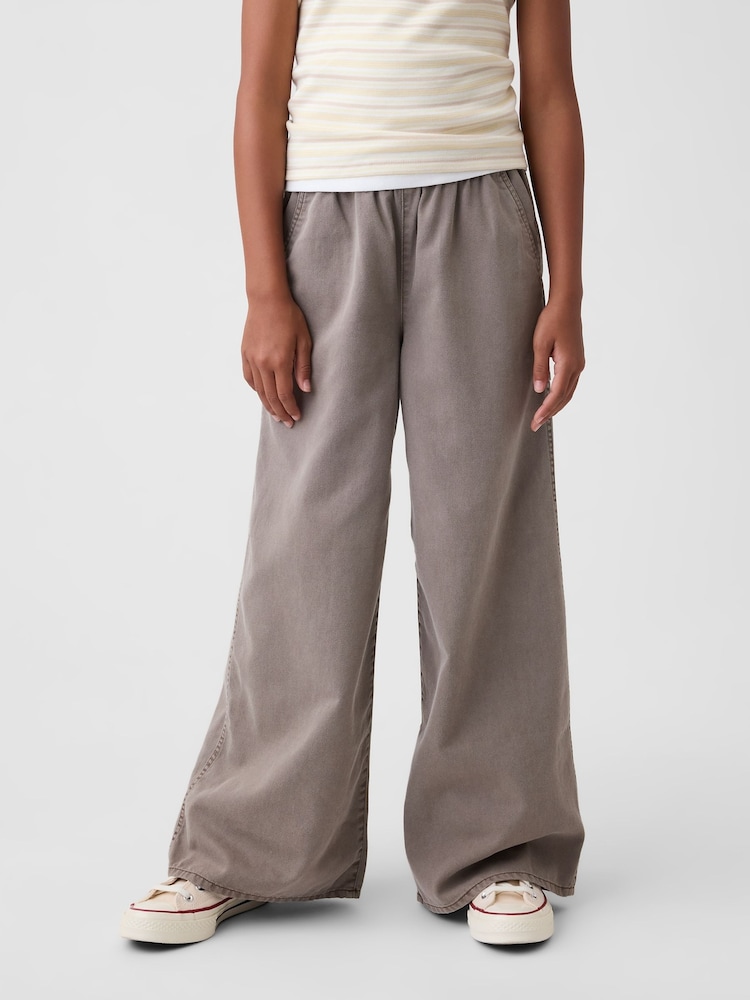 Gap Brown Easy Wide-Leg Utility Trousers (4-13yrs) - Image 1 of 5
