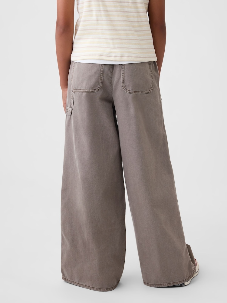 Gap Brown Easy Wide-Leg Utility Trousers (4-13yrs) - Image 2 of 5