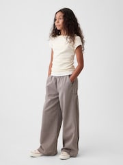 Gap Brown Easy Wide-Leg Utility Trousers (4-13yrs) - Image 3 of 5