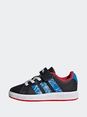 adidas Black Marvel Spider-Man Grand Court Shoes - Image 5 of 10