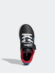 adidas Black Marvel Spider-Man Grand Court Shoes - Image 7 of 10