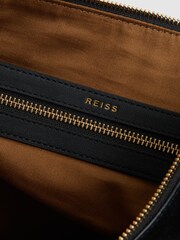 Reiss Black Vigo Leather Suede Handbag - Image 4 of 6