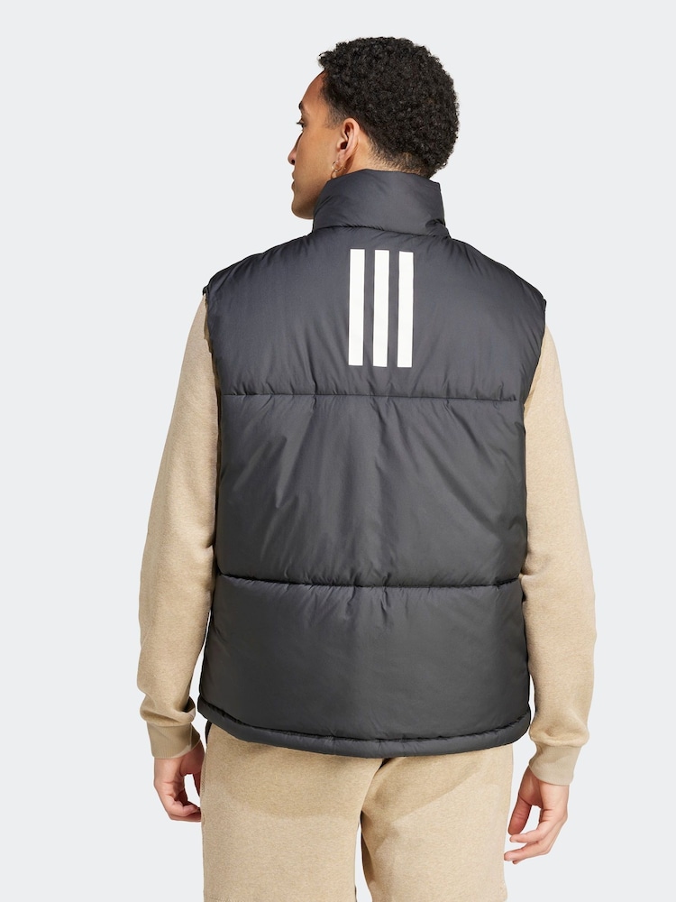 adidas Terrex Black 3-Stripes Puffy Gilet - Image 2 of 7