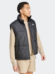 adidas Terrex Black 3-Stripes Puffy Gilet - Image 4 of 7