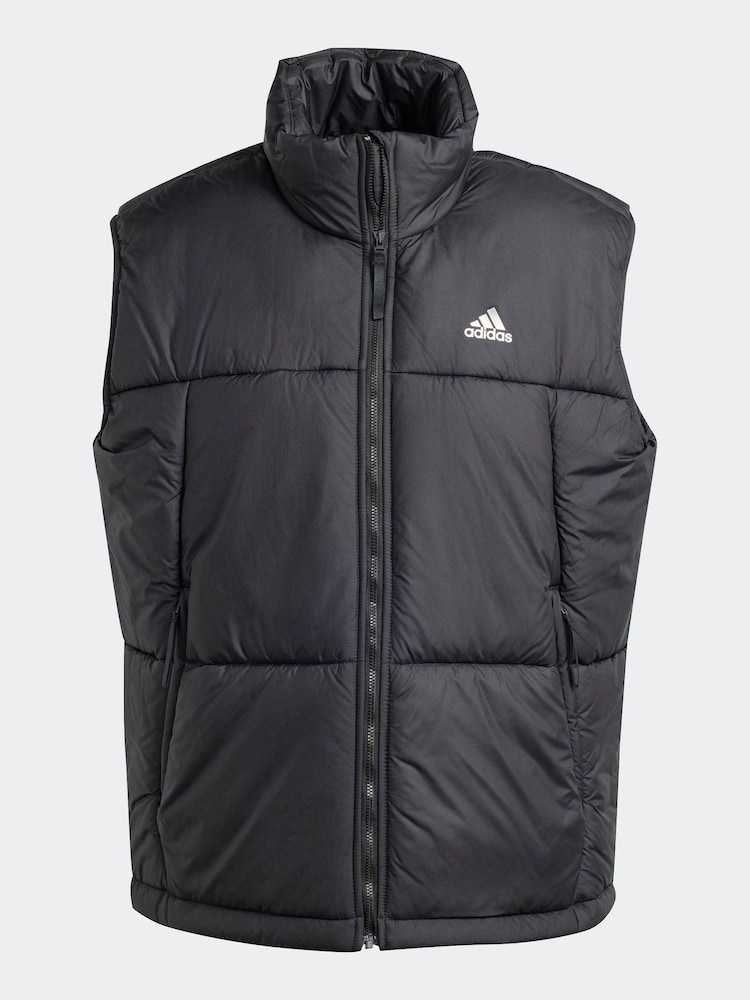 adidas Terrex Black 3-Stripes Puffy Gilet - Image 7 of 7