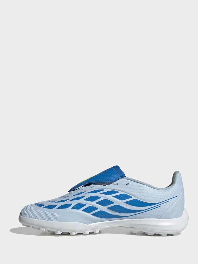 adidas Blue Predator League Fold-Over Tongue Turf Football Shoes - Image 2 of 10 adidas Blue Predator League Fold-Over Tongue Turf Football Shoes - Image 2 of 10