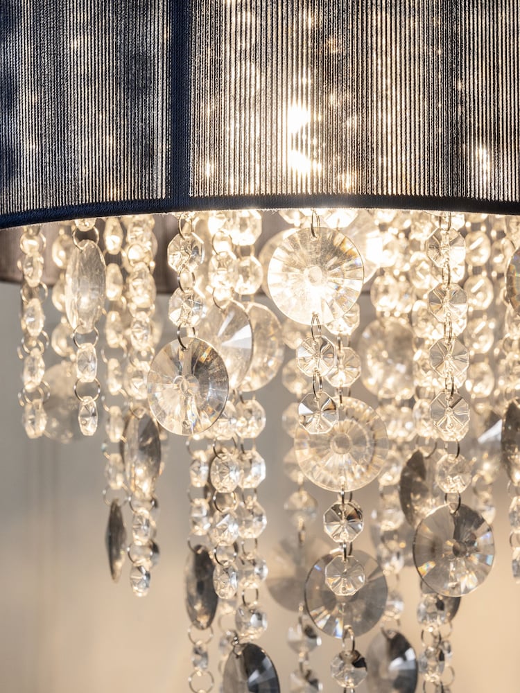 Navy Palazzo Easy Fit Pendant Lamp Shade - Image 3 of 8