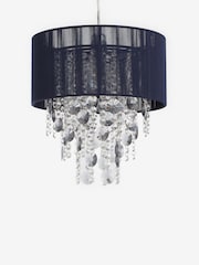 Navy Palazzo Easy Fit Pendant Lamp Shade - Image 6 of 8