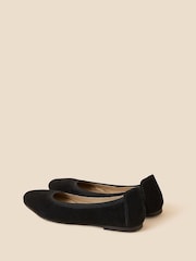 Accessorize Black Suede Ballet Shoes - Image 3 of 4