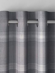 Grey Cosy Check Made To Measure Curtains - Image 6 of 8
