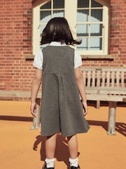 Grey Jersey Stretch Bow School Pinafore (3-14yrs) - Image 2 of 7