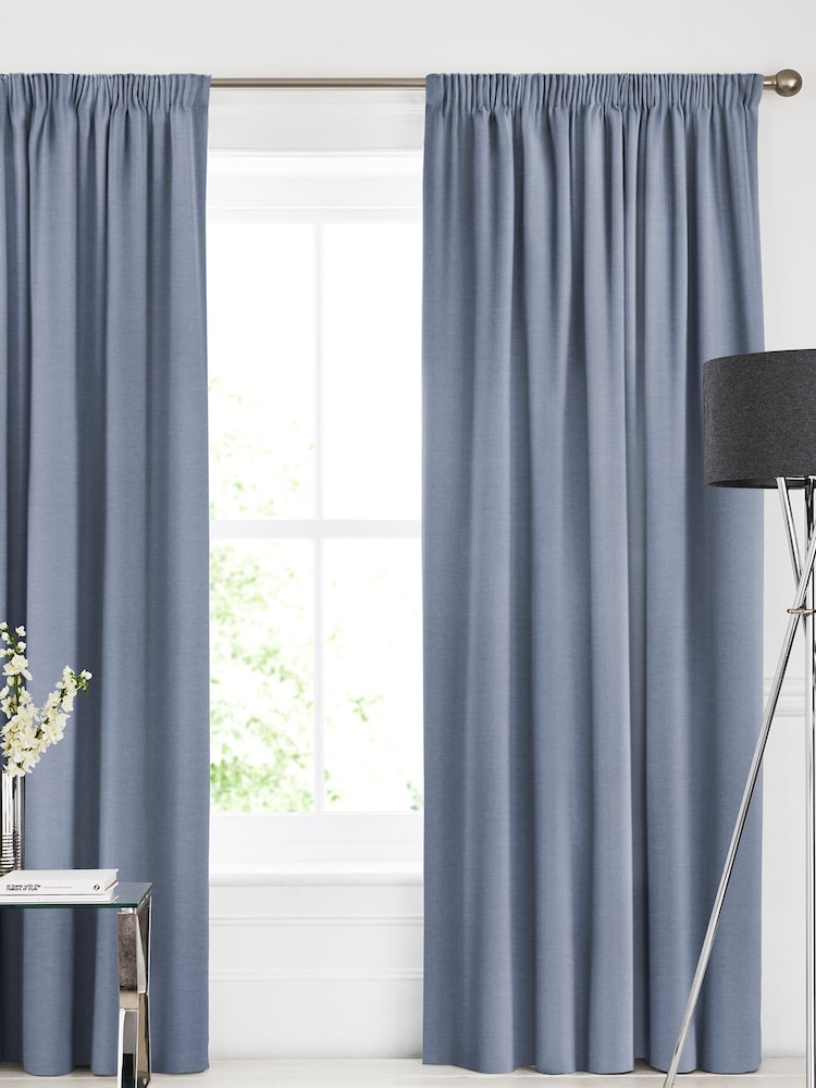 Danube Blue Soho Made To Measure Curtains - Image 1 of 8