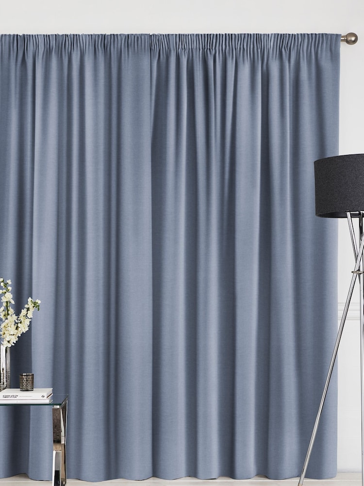 Danube Blue Soho Made To Measure Curtains - Image 2 of 8