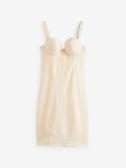 Pastel Rose Nude Firm Tummy Control Cupped Lace Slip - Image 6 of 6