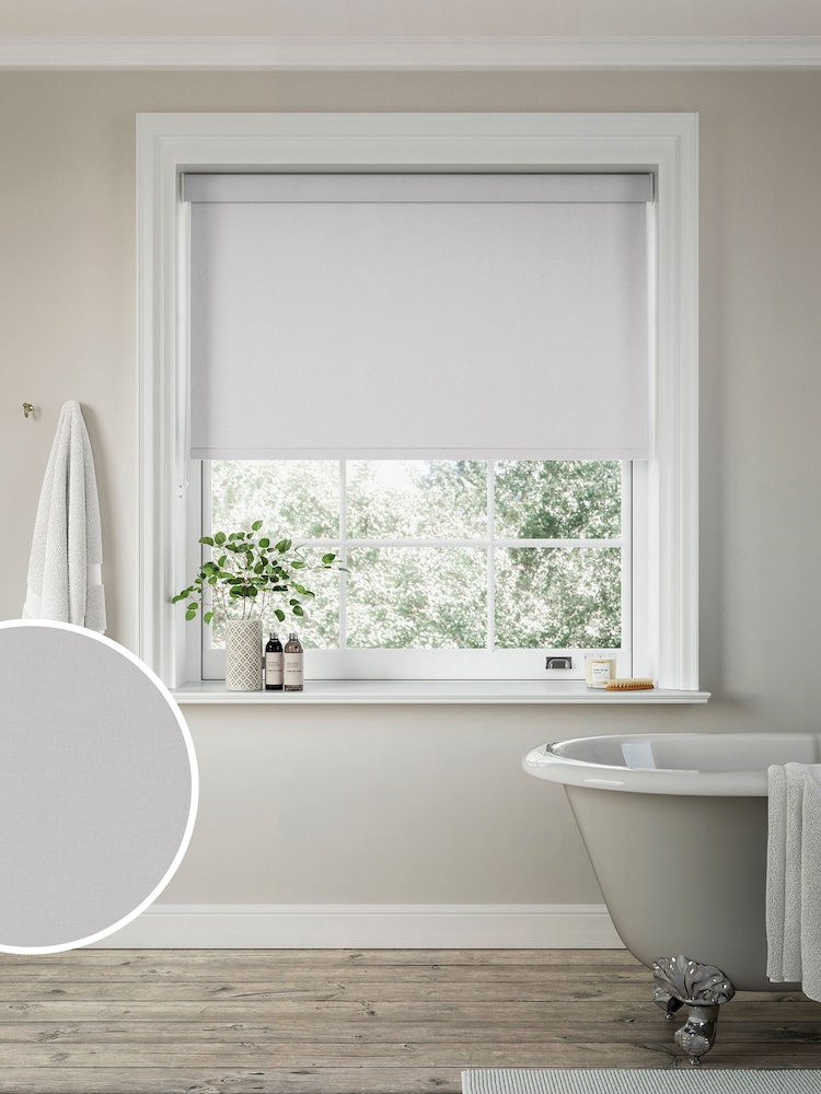 Grey Albans Made to Measure Roller Blind - Image 1 of 6
