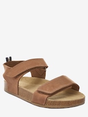 Tan Brown Wide Fit (G) Corkbed Comfort Sandals - Image 2 of 4
