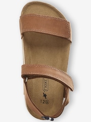 Tan Brown Wide Fit (G) Corkbed Comfort Sandals - Image 3 of 4
