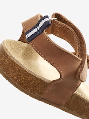 Tan Brown Wide Fit (G) Corkbed Comfort Sandals - Image 4 of 4