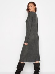 Long Tall Sally Grey Knitted Midi Dress - Image 2 of 4