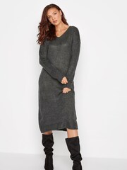 Long Tall Sally Grey Knitted Midi Dress - Image 3 of 4