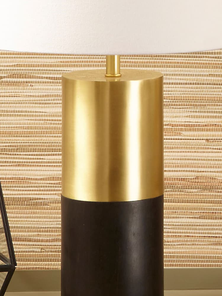 Pacific Gold Etosha Wood And Metal Table Lamp - Image 2 of 3
