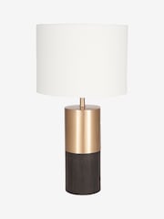 Pacific Gold Etosha Wood And Metal Table Lamp - Image 3 of 3