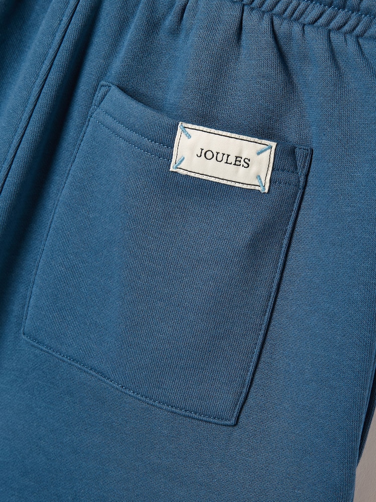 Joules Boys' Barton Blue Jersey Shorts - Image 5 of 5